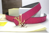Super Perfect Quality LV Belts(100% Genuine Leather,Steel Buckle)-109