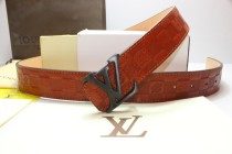 Super Perfect Quality LV Belts(100% Genuine Leather,Steel Buckle)-246