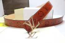 Super Perfect Quality LV Belts(100% Genuine Leather,Steel Buckle)-260