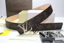 Super Perfect Quality LV Belts(100% Genuine Leather,Steel Buckle)-061