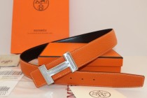 Super Perfect Quality Hermes Belts(100% Genuine Leather,Reversible Steel Buckle)-057