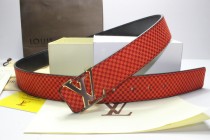Super Perfect Quality LV Belts(100% Genuine Leather,Steel Buckle)-097