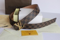 Super Perfect Quality LV Belts(100% Genuine Leather,Steel Buckle)-014