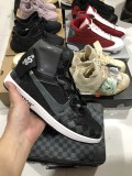 Authentic Air Jordan 1 LV black with suitcase