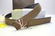 Super Perfect Quality LV Belts(100% Genuine Leather,Steel Buckle)-157