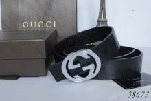 Super Perfect Quality Gucci Belts(100% Genuine Leather,Steel Buckle)-124