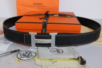 Super Perfect Quality Hermes Belts(100% Genuine Leather,Reversible Steel Buckle)-011