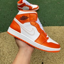 Jordan 1 Mid Electro Orange 