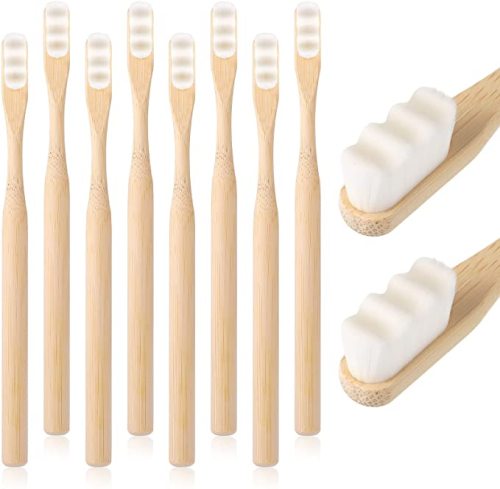 Soft Bristles Bamboo Toothbrush 20000 Extra Soft Bristles Micro Nano Toothbrush for Sensitive Teeth Gum US$0.4/pc