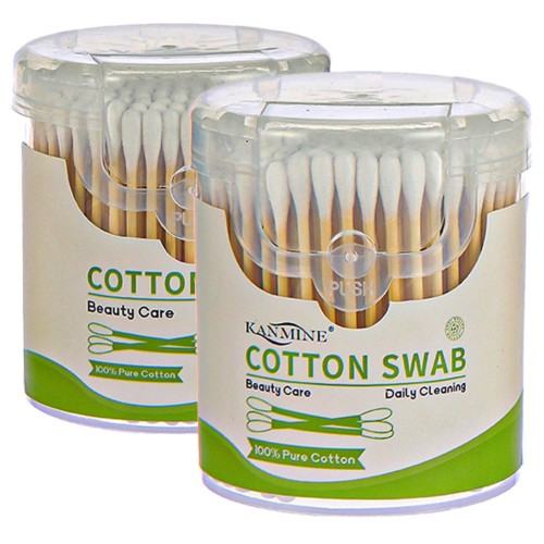Bamboo Cotton Swabs Biogradable Cotton Buds Factory Supply