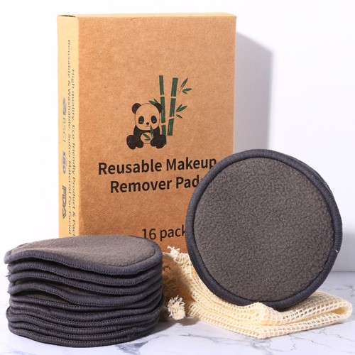 Reusable Cotton Rounds Washable Biodegradable Bamboo Makeup Remover Pads Wholesale