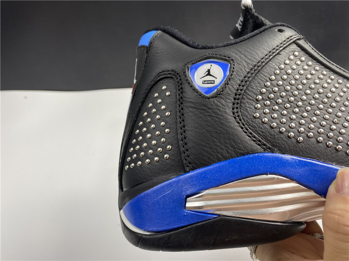 Air Jordan 14 Retro Supreme Black  BV7630-004