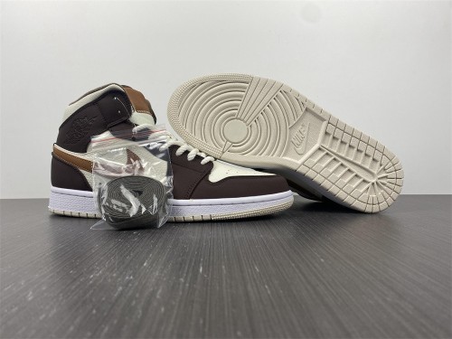 Air Jordan 1 Mid SE Brown Basalt Oatmeal DO6699-200