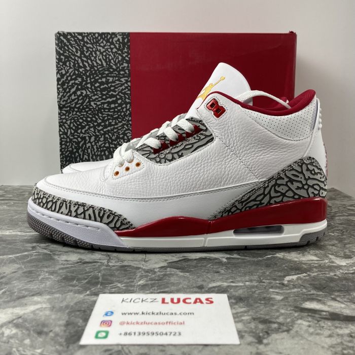 Air Jordan 3 Retro Cardinal Red  CT8532-126