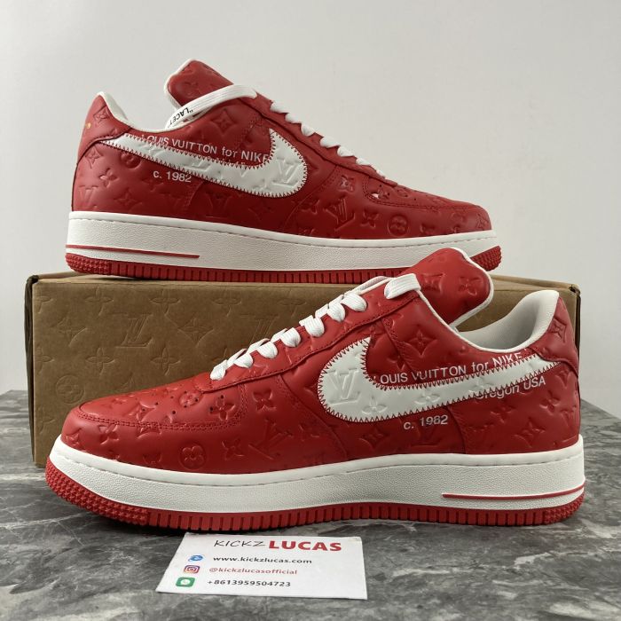 Air Force 1 X L*V red