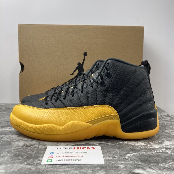 Air Jordan 12 Retro Black University Gold 130690-070