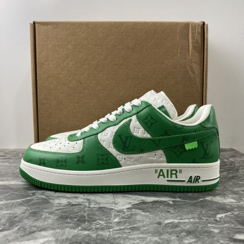 L*V X Air Force 1 Low By Virgil Abloh White Green