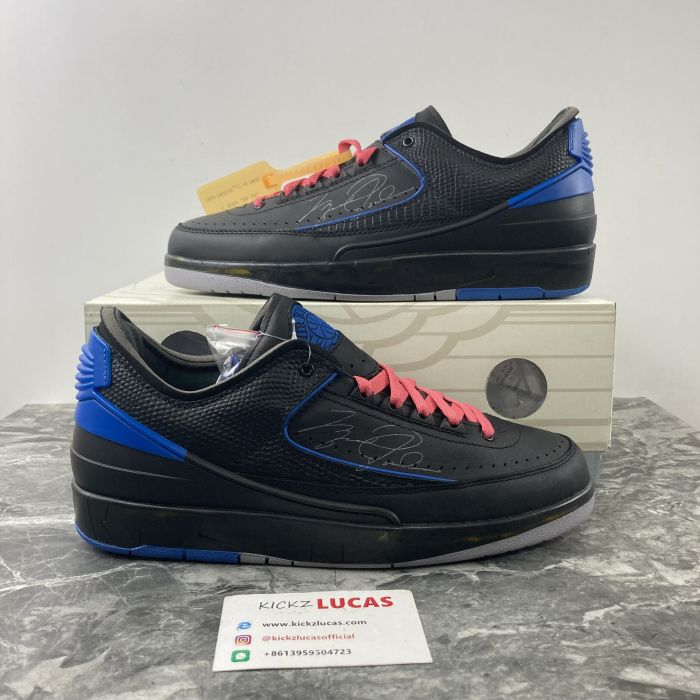 Air Jordan 2 Retro Low SP Off-White Black Blue  DJ4375-004