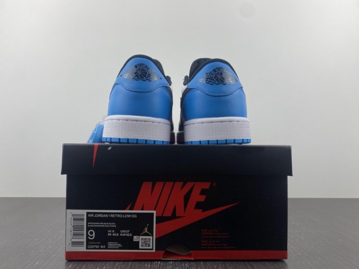 Air Jordan 1 Retro Low OG Black Dark Powder Blue CZ0790-104