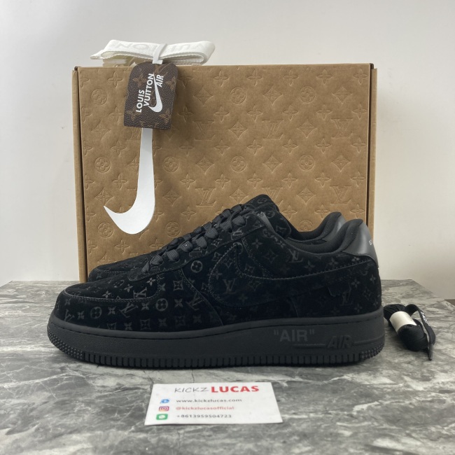 L*V x Air Force 1 Low By Virgil Abloh Black