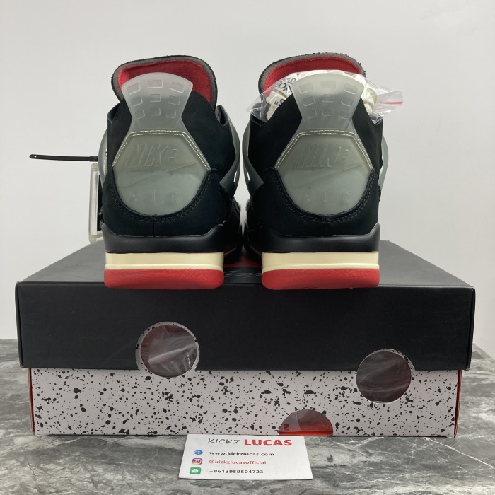 Air Jordan 4 Retro Off-White Bred CV9388-100