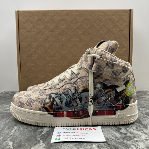 L*V Air Force 1 Mid By Virgil Abloh Graffiti