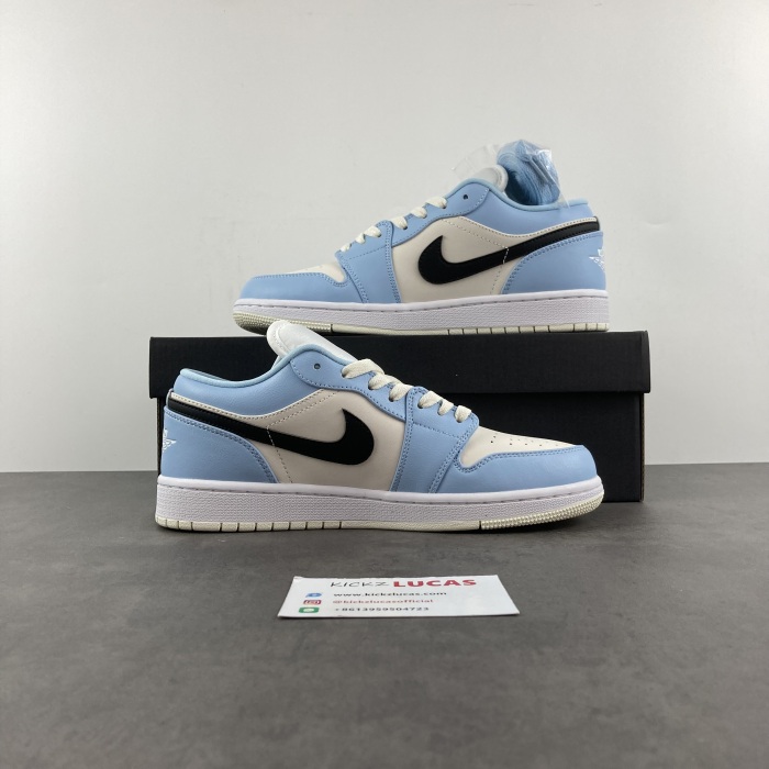 Air Jordan 1 Low Ice Blue Black 554723-401