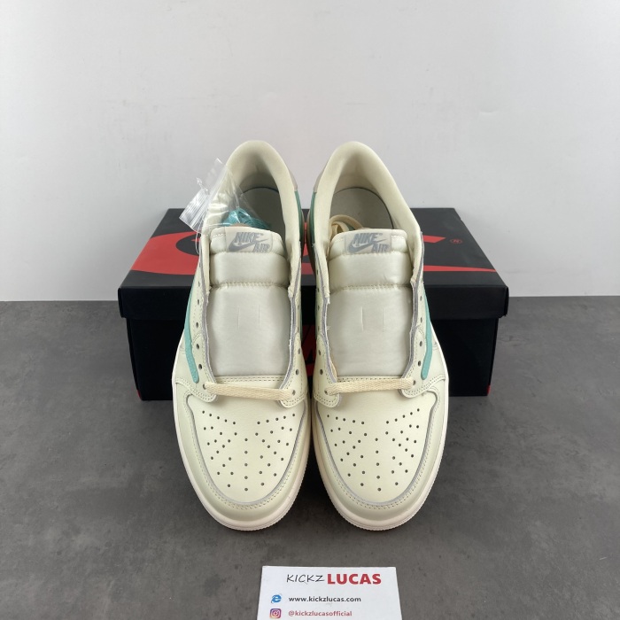 Travis Scott x Air Jordan 1 Tiffany Low Cream White