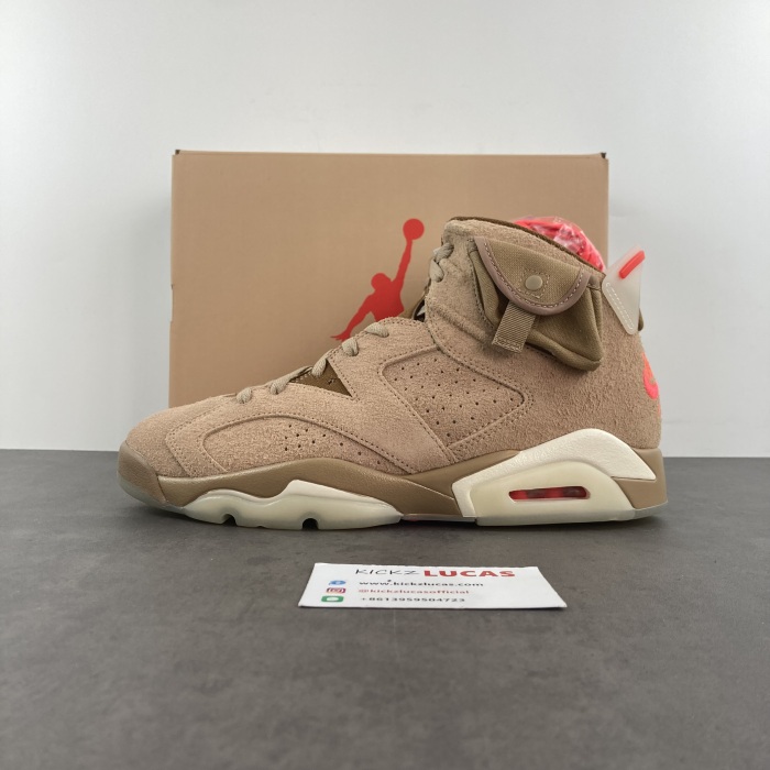 Air Jordan 6 Retro Travis Scott British Khaki  DH0690-200