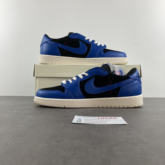 Air Jordan 1 Low Travis Scott Blue KRAZ Custom Make