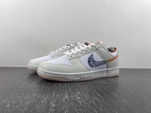 Dunk Low White Multi-Color Paisley FN8913-141