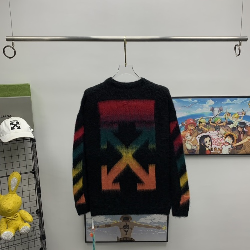 O*FF-W*HITE Mohair Gradient Sweater Top Quality WM 20230925-116