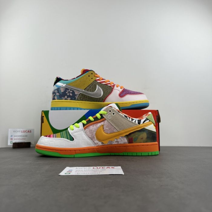 SB Dunk Low Johnnyhkicks Custom What The Dunk DM0807-600