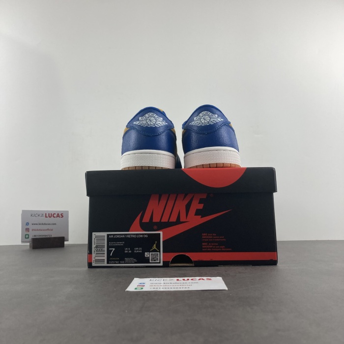 Air Jordan 1 Low Blue Mini Swoosh DZ0792-103