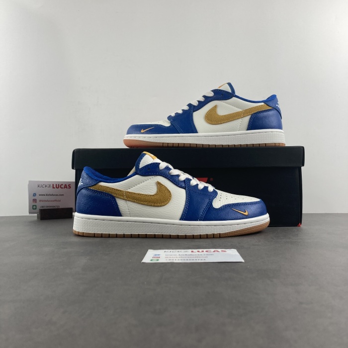 Air Jordan 1 Low Blue Mini Swoosh DZ0792-103