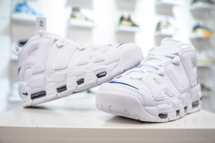 Air More Uptempo 96 White White Midnight Navy  DH8011-100