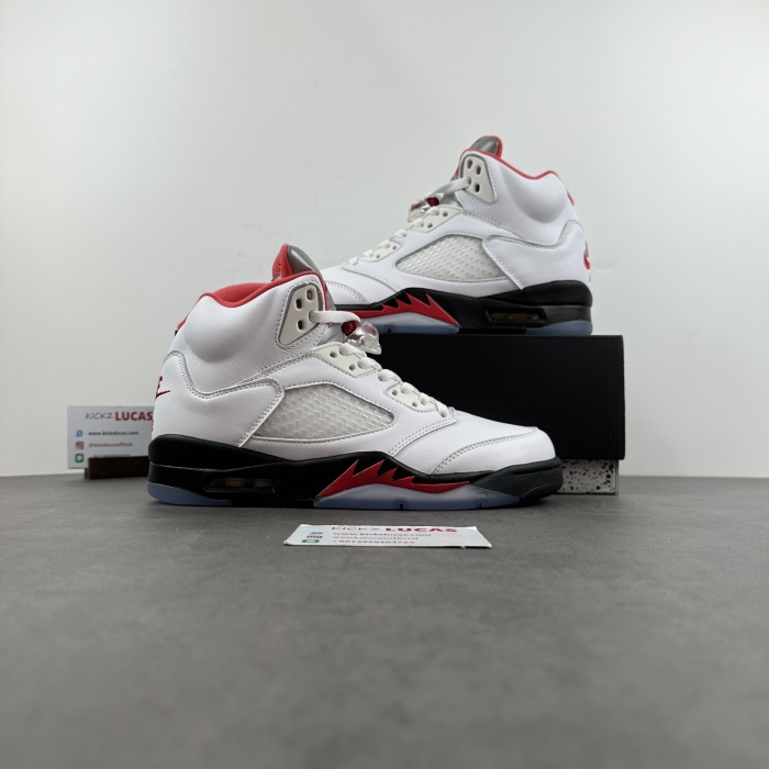 Air Jordan 5 Retro Fire Red Silver Tongue DA1911-102