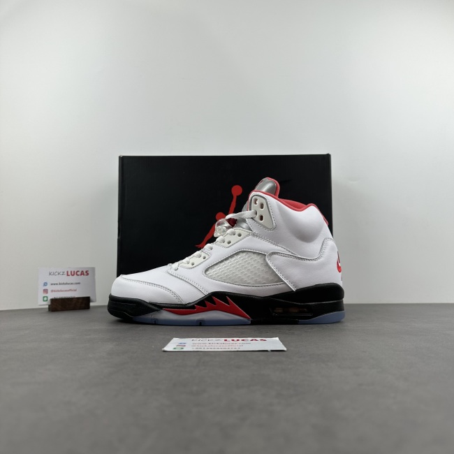 Air Jordan 5 Retro Fire Red Silver Tongue DA1911-102