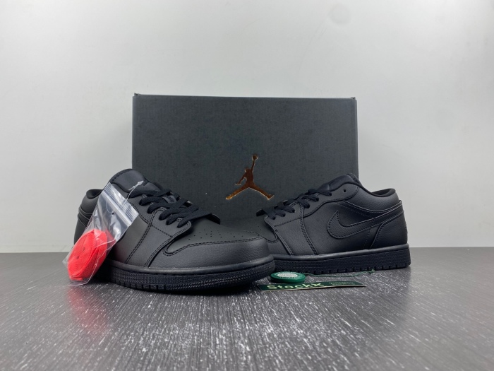 Air Jordan 1 Low Triple Black  553558-091