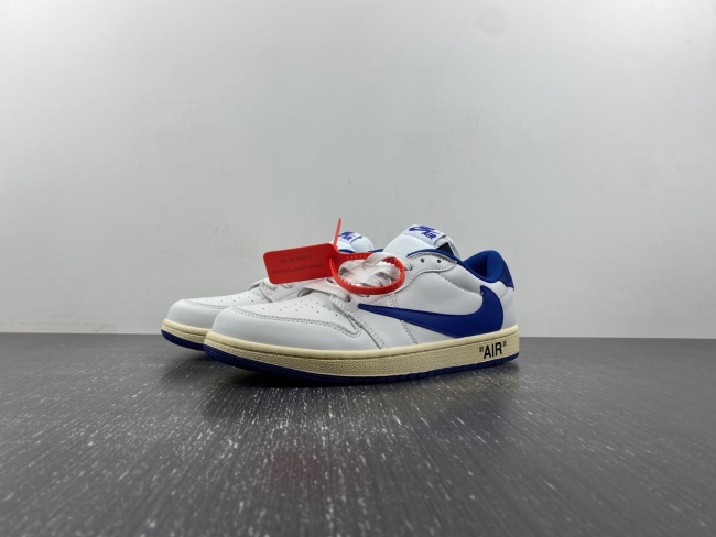 OFF-WHITE x Travis Scott x Air Jordan 1 White Blue DM7890-111