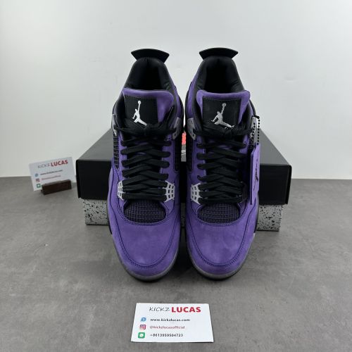 Air Jordan 4 Retro Travis Scott Purple (Friends and Family) 766296 LN4