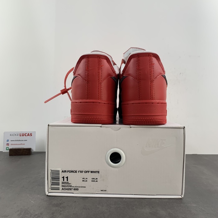 Air Force 1 Low Off-White Red AO4297-600