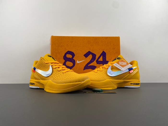 Kobe 6 Protro Off white yellow CW2190-501