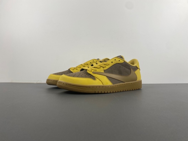 Air Jordan 1 Low Travis Scott khaki Yellow DM7866-665