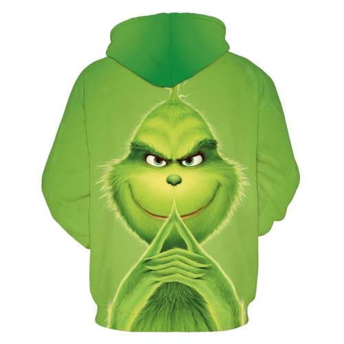 Grinch Hoodie - The Grinch Pullover Hooded Sweatshirt