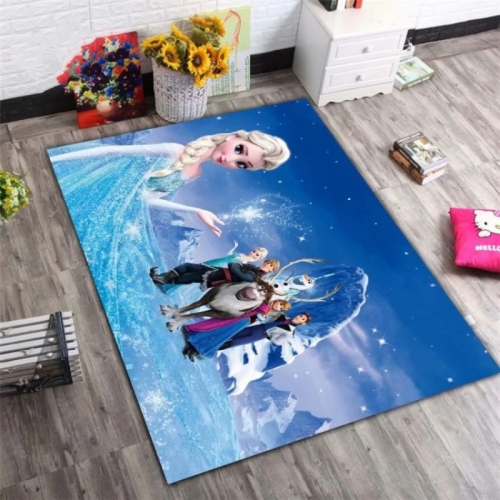 Disney Frozen Elsa Anna Nordic Bedroom Home Baby Crawling Mat Carpet