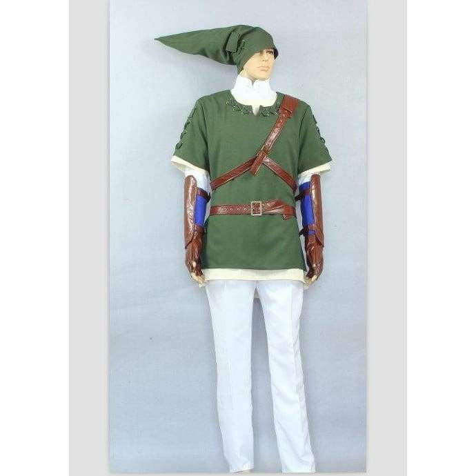 The Legend Of Zelda  Link Green Deluxe Cosplay Costume