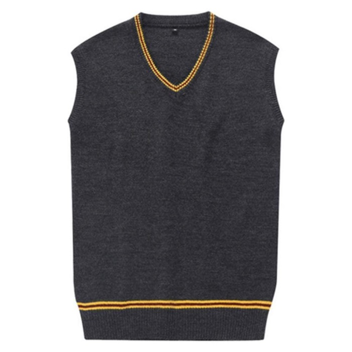 Harry Potter Slytherin Gryffindor  Sweater Uniform Sleeveless V-Collar Teen Adult