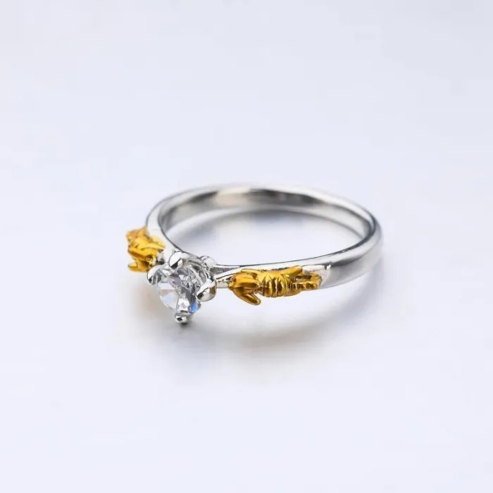 Anime Pokemon Pikachu Crystal Unisex Ring Jewelry Gift Cosplay