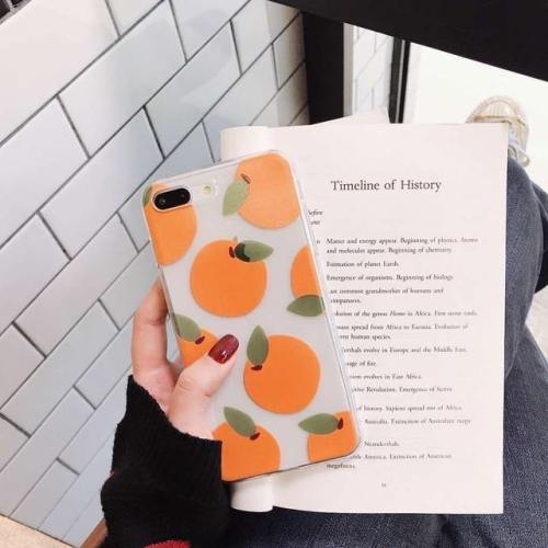 Fruity Orange Clear Phone Case